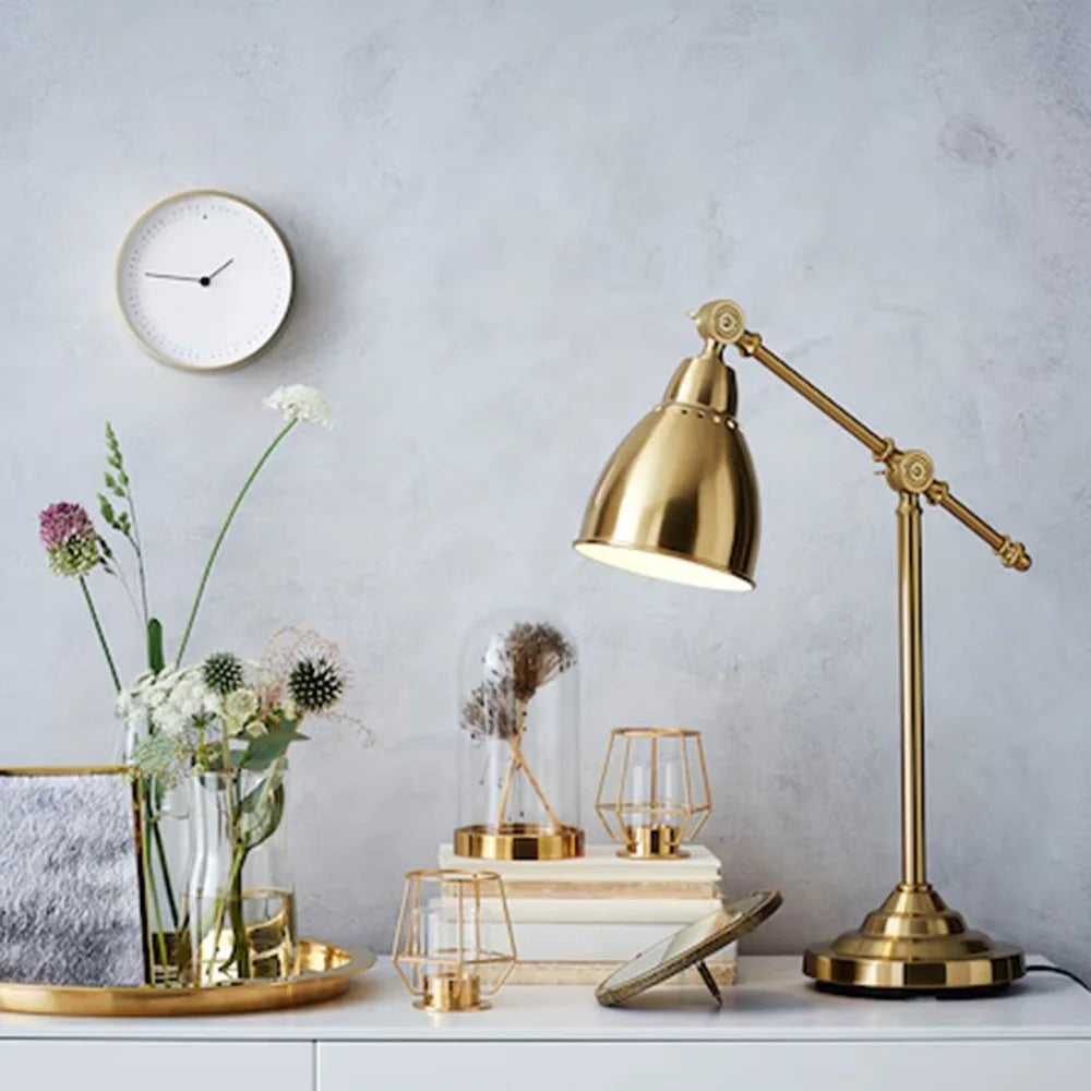 Modern Gold Candle Holder with Glass Cover Nordic Style Decorative Metal Candlestick - 2