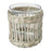 Handcrafted Sedge Glass Cup Tealight Candle Holder Decorative Tabletop Ornament - 1