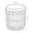 Handcrafted Sedge Glass Cup Tealight Candle Holder Decorative Tabletop Ornament - 6
