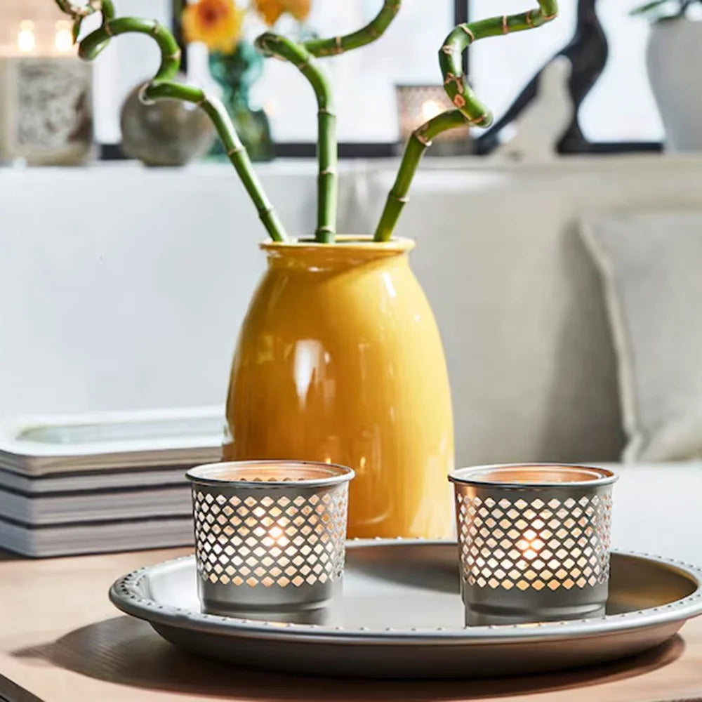 Hollow Design Candle Holder Nordic Style Romantic Dinner Home Decor Metal Candle Cup - 3