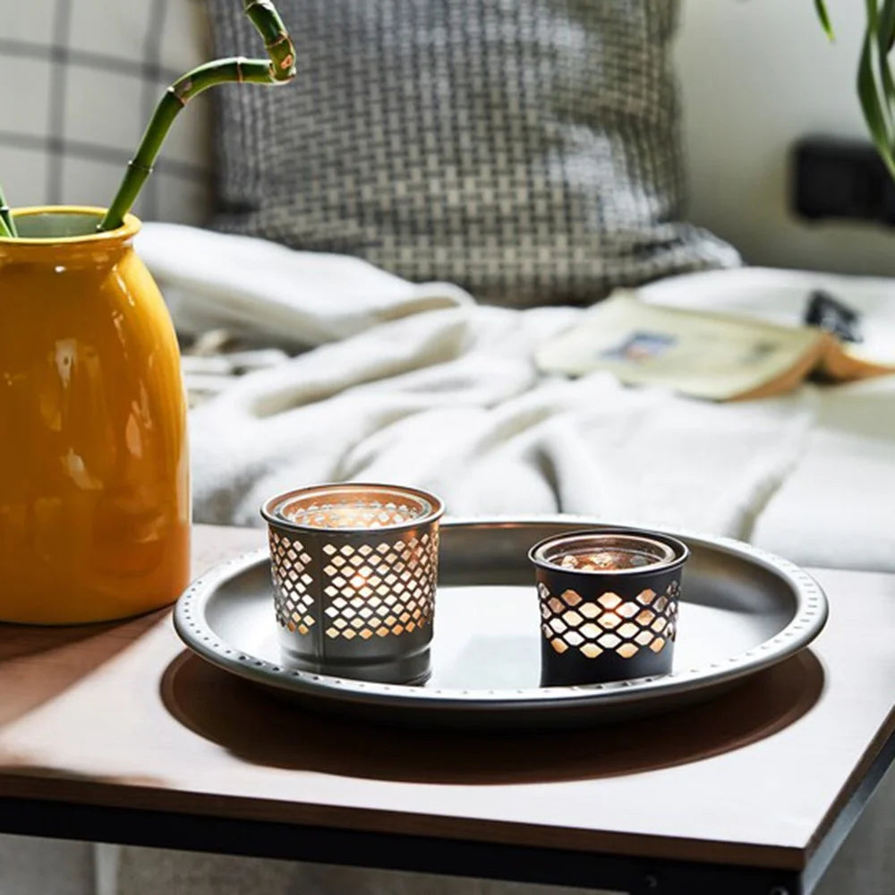 Hollow Design Candle Holder Nordic Style Romantic Dinner Home Decor Metal Candle Cup - 4