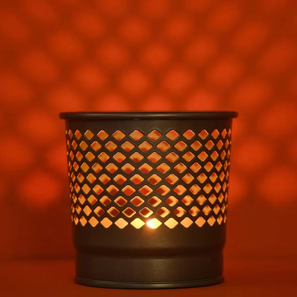 Hollow Design Candle Holder Nordic Style Romantic Dinner Home Decor Metal Candle Cup - 6