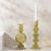 European Style Candle Holder Decorative High Borosilicate Glass Hotel Home Candlestick - Green - 2