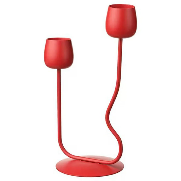 2 Cup Design Modern Candle Holder Metal Candle Stand for Home Decor  /  Romantic Dinner  /  Holiday Atmosphere - 1