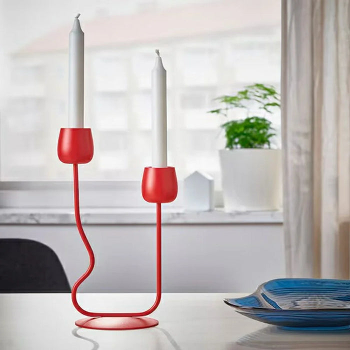 2 Cup Design Modern Candle Holder Metal Candle Stand for Home Decor  /  Romantic Dinner  /  Holiday Atmosphere - 4