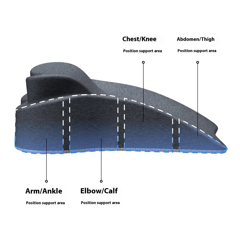 Heart Shape Integrated Couple Positioning Pillow Multifunction Memory Foam Intimate Support Cushion - 4