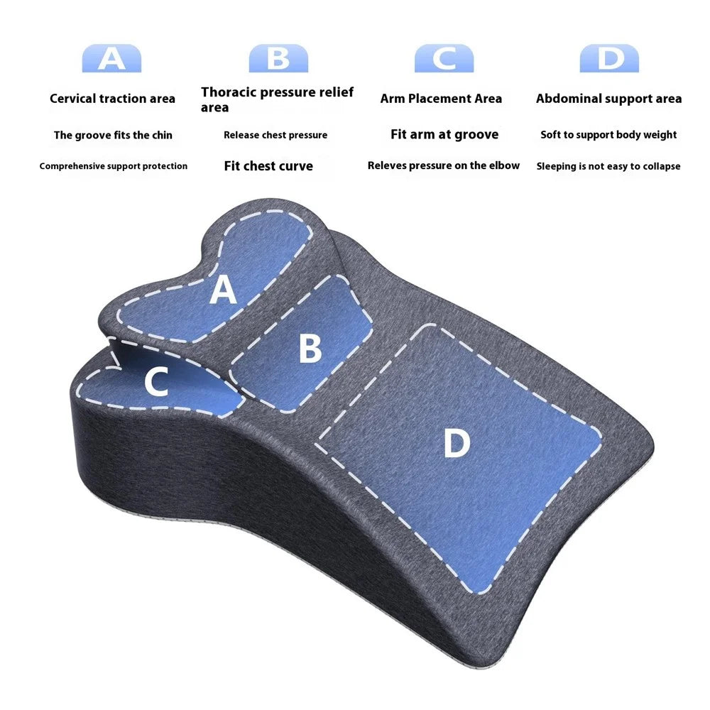 Heart Shape Integrated Couple Positioning Pillow Multifunction Memory Foam Intimate Support Cushion - 5