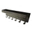 Iron Wall Mounted Key Holder Mail Organizer Hanger Hook Storage Rack for Home Entryway - Black - 3