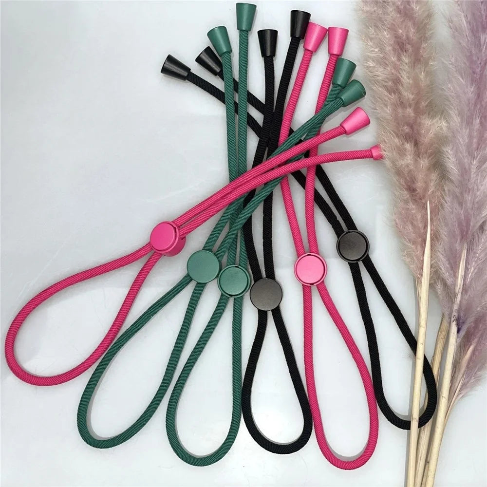 6PCS Adjustable Headbands Hair Ties for Curly Afro Hair Protective Styling Fabric Hair Accessories - Green + Rose + Black - 5