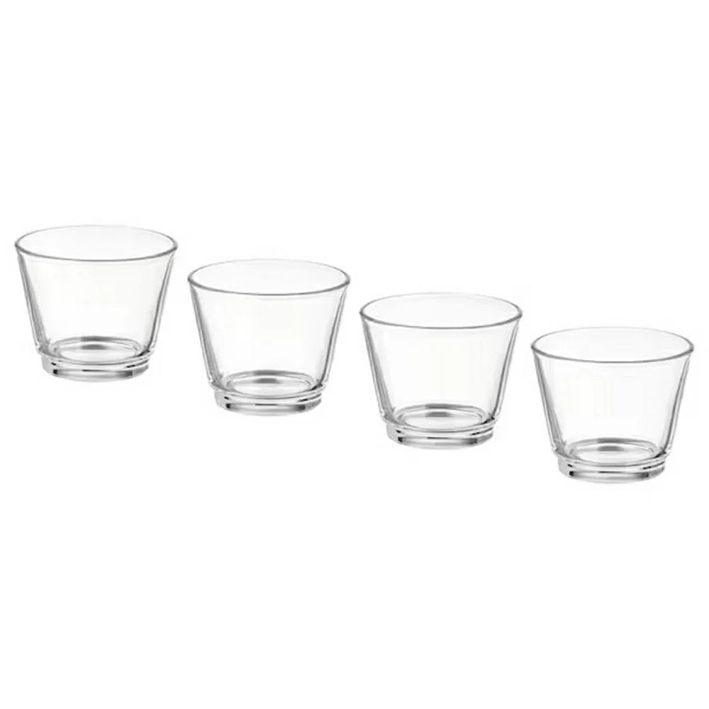 4PCS / Set Glass Candle Holders for Tealight Candles Crystal Clear Decorative Candlesticks Home Decor - 1