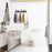 Towel Rack with 8 Hooks Wall Mounted Hanger for Bathroom Pool Shower Clothes Towels Keys Storage - 6