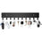 Key Hook Rack with 10 Hooks Wall Mounted Key Holder Organizer Storage for Entryway / Kitchen / Office Use - Black - 2