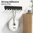 Key Hook Rack with 10 Hooks Wall Mounted Key Holder Organizer Storage for Entryway / Kitchen / Office Use - Black - 3