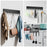 Key Hook Rack with 10 Hooks Wall Mounted Key Holder Organizer Storage for Entryway / Kitchen / Office Use - Black - 5
