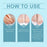 HOUKEA HK-B07-0132-01 2Pcs Ergonomic Silicone Toe Separators for Toe Stretching Relaxation - 6