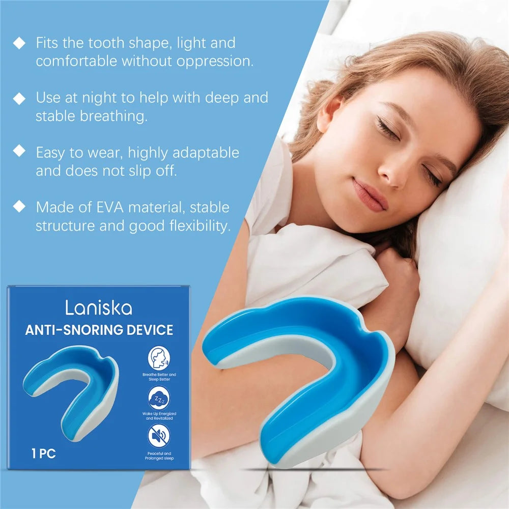 LANISKA LA-B07-0047-01 Anti Snoring Device Gentle Sleep Aid Comfortable Nighttime Breathing Support - 5