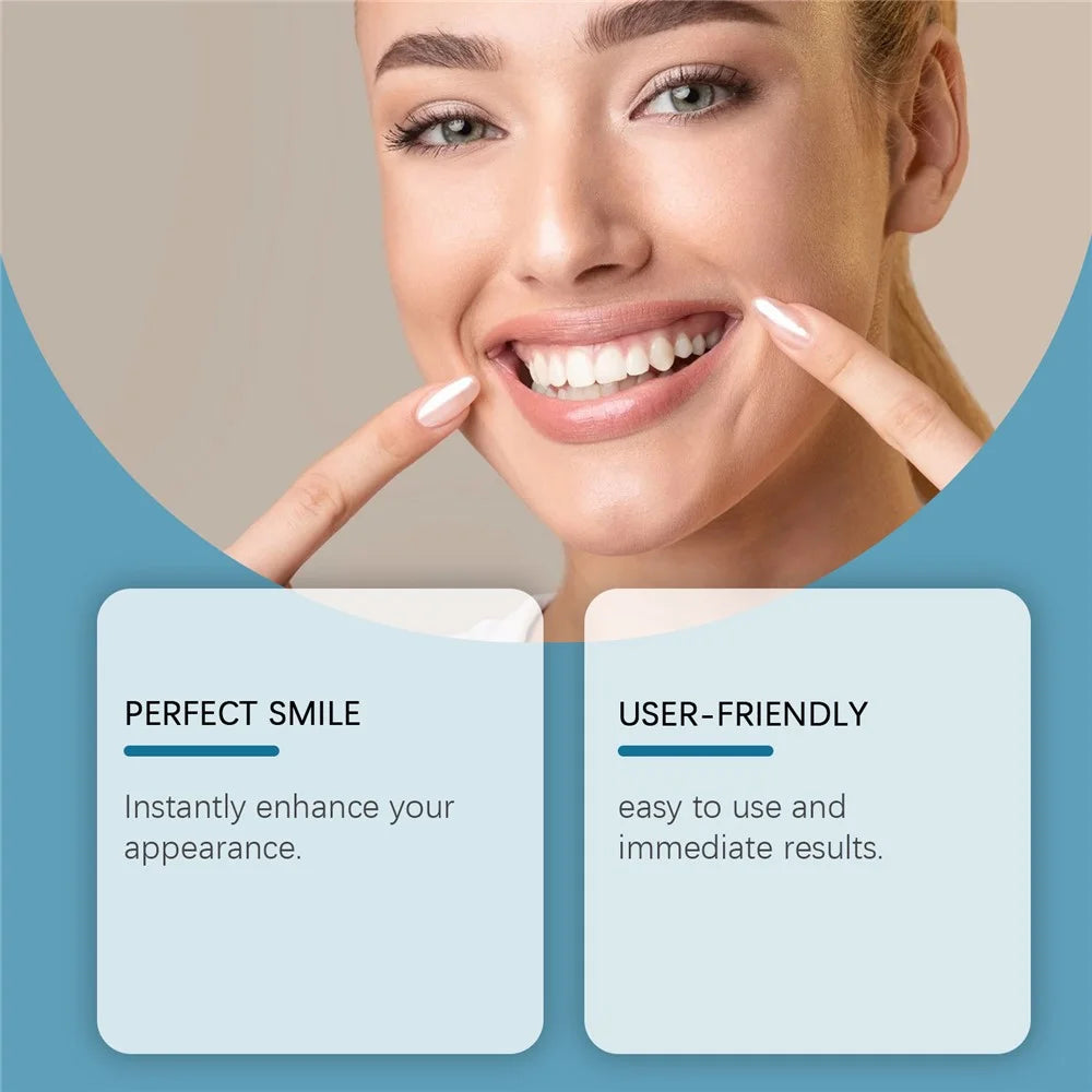 ORALHOE OR-A04-0391-01 Adjustable Snap On Dentures Resin Fake Teeth Smile Enhancer - 4