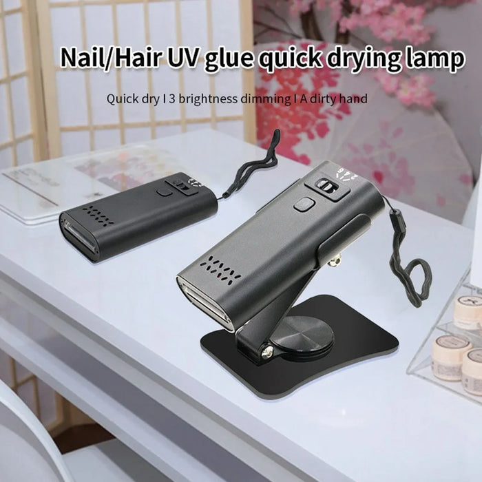 395nm Handheld Hair Extension UV Curing Lamp Hair Bonding Nail Art LED Light - 6