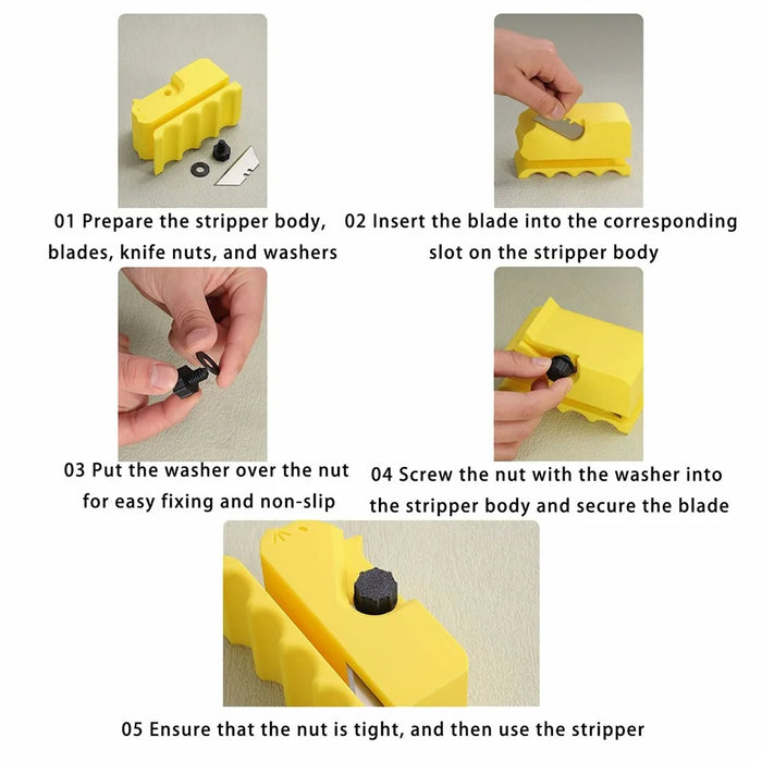 DIY Cat Scratcher Cardboard Cutter 3D Printed Corrugated Board Stripper Cutting Tool - Blue - 6