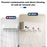 2Pcs Air Conditioner Wind Deflector Fan Adjustable Direction Suction Cup Mount AC Unit Wind Guide Fan - Pink Hook / Clear Fan - 5