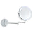 JI-Y8012 8.5 Inch 10X Magnification Dual Sided Wall Mounted Makeup Mirror with 3 Colors LED Light - Chrome - 1