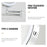 JI-Y8012 8.5 Inch 10X Magnification Dual Sided Wall Mounted Makeup Mirror with 3 Colors LED Light - Chrome - 5