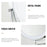 JI-Y8012 8 Inch 3X Magnification Dual Sided Wall Mounted Makeup Mirror with 3 Colors LED Light - Chrome - 6