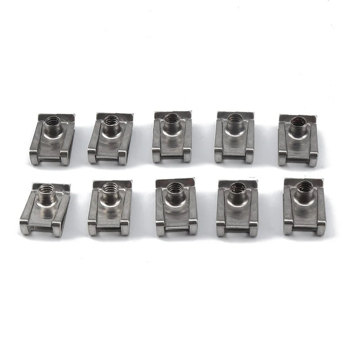 50PCS U Clips M4 M5 M6 M8 Clip-On Nuts Small Parts for Cars and Motorcycles - 3
