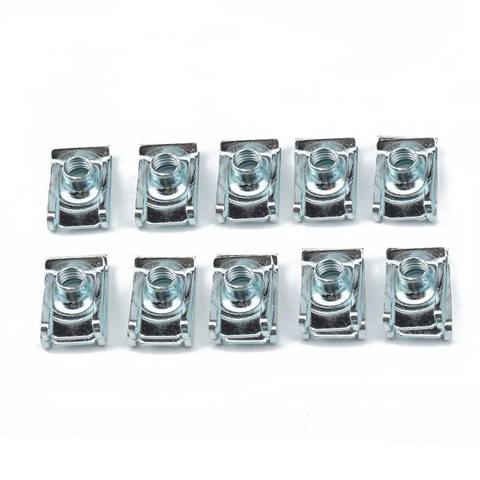 50PCS U Clips M4 M5 M6 M8 Clip-On Nuts Small Parts for Cars and Motorcycles - 6