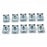 80PCS Cars Motorcycles Clip Nuts M4 M5 M6 M8 U Clips Replacement Screw Base Fasteners - 5