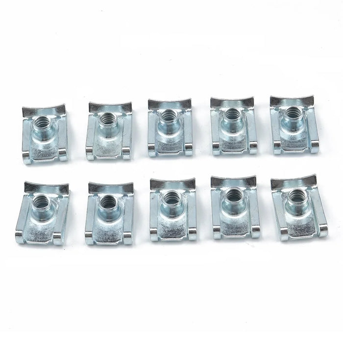 80PCS Cars Motorcycles Clip Nuts M4 M5 M6 M8 U Clips Replacement Screw Base Fasteners - 5