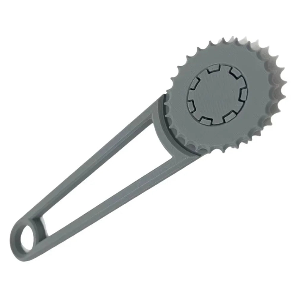 Cardboard Box Hole Punch Tool Plastic Anti-Slip Handle Hole Opening Tool, 20.5x5.8x0.84cm - Grey - 2