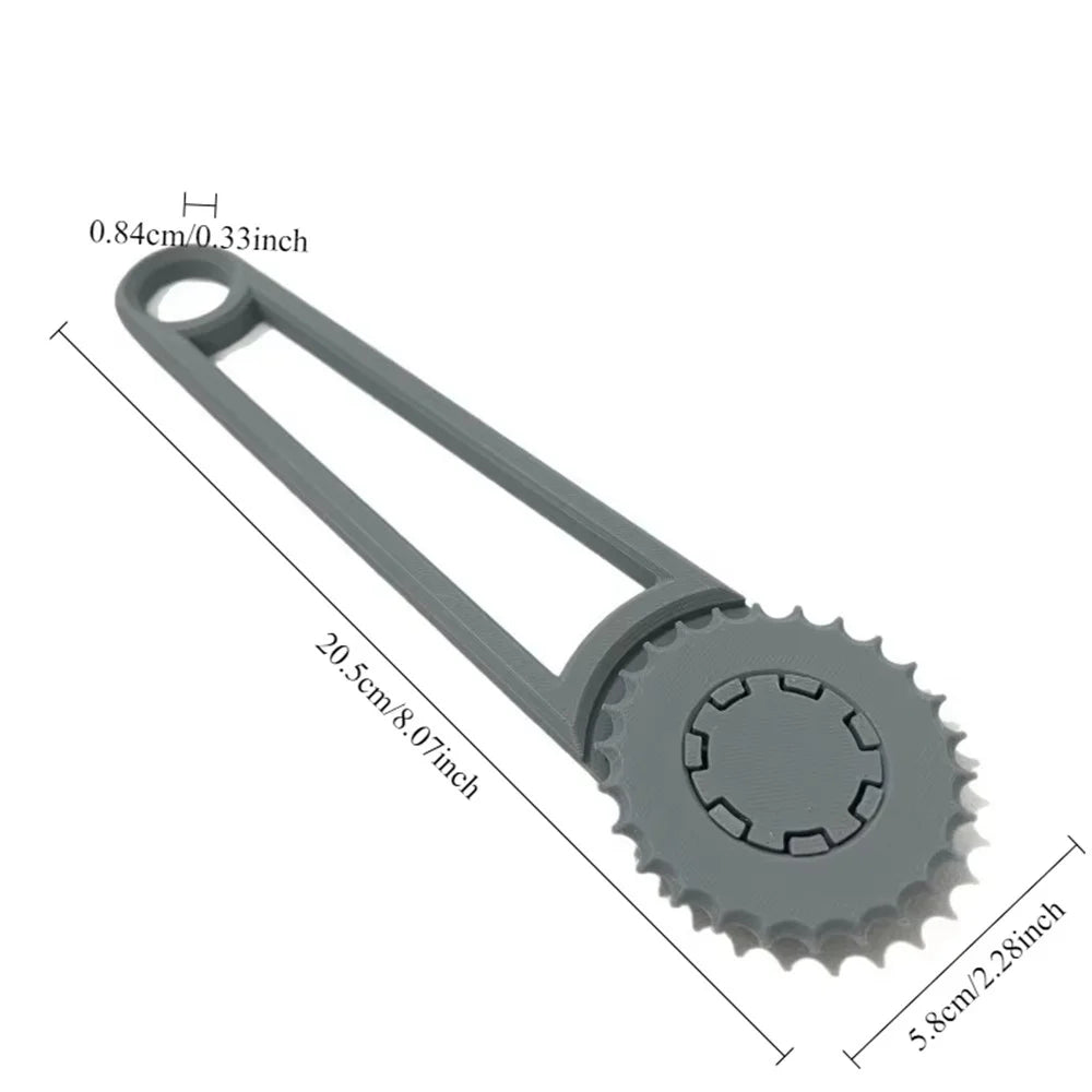Cardboard Box Hole Punch Tool Plastic Anti-Slip Handle Hole Opening Tool, 20.5x5.8x0.84cm - Grey - 6