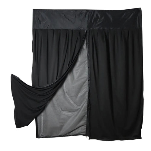W130 x H155cm Double Layer Magnetic Door Curtain for RV Camping Car Door Screen Outdoor Windproof Privacy Protection - 1