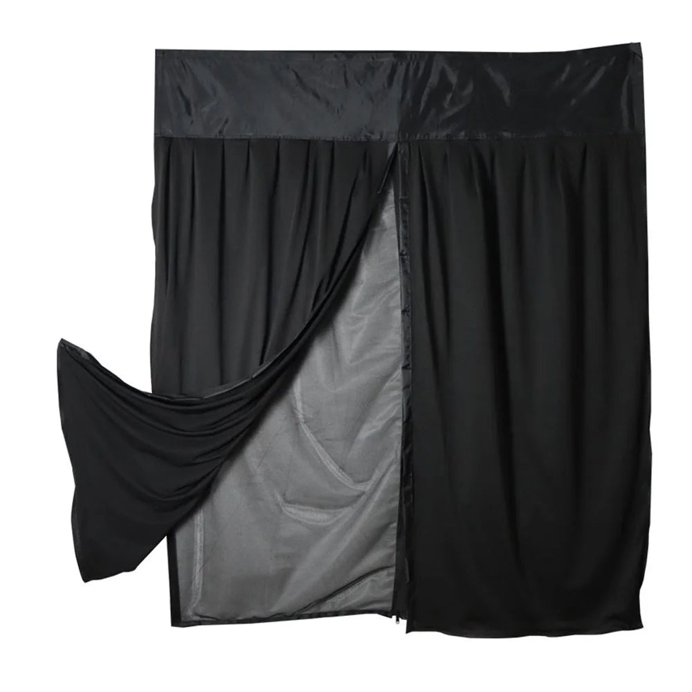 W170 x H155cm Double Layer Magnetic Door Curtain for RV Camping Car Door Screen Outdoor Windproof Privacy Protection - 1