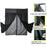 W170 x H155cm Double Layer Magnetic Door Curtain for RV Camping Car Door Screen Outdoor Windproof Privacy Protection - 3