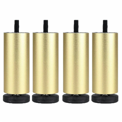 4Pcs 8cm Furniture Legs Risers Feet Support for Washing Machine  /  Refrigerator  /  Sofa  /  Cabinet - Gold - 1