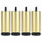 4Pcs 8cm Furniture Legs Risers Feet Support for Washing Machine  /  Refrigerator  /  Sofa  /  Cabinet - Gold - 1