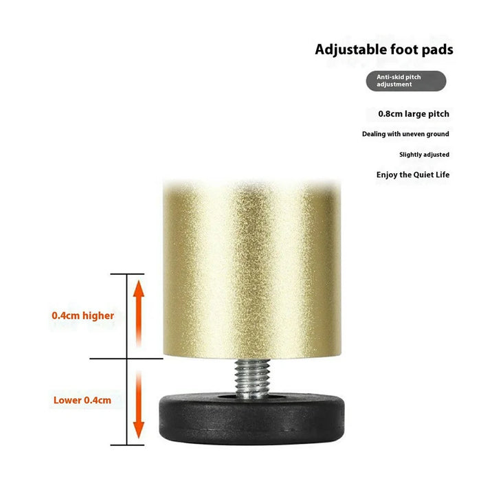 4Pcs 8cm Furniture Legs Risers Feet Support for Washing Machine  /  Refrigerator  /  Sofa  /  Cabinet - Gold - 2