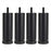4Pcs 20cm Furniture Legs Risers Feet Support for Washing Machine  /  Refrigerator  /  Sofa  /  Cabinet - Black - 1