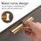 Drawer Pull 160mm Hole Center, 185mm Length Aluminum Alloy Kitchen Cabinet Handle Furniture Hardware - Matte Silver - 6