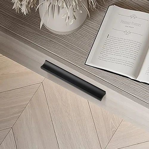 Metal Drawer Pulls 352mm Hole Center / 400mm Length Minimalist Style Hardware Cabinet Handle - Matte Black - 1