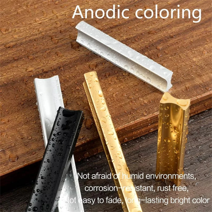 Metal Drawer Pulls 352mm Hole Center / 400mm Length Minimalist Style Hardware Cabinet Handle - Matte Black - 5