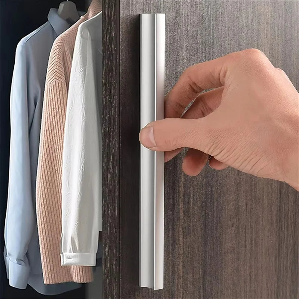 Metal Drawer Pulls 448mm Hole Center / 500mm Length Minimalist Style Hardware Cabinet Handle - Matte Silver - 1