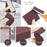 3Pcs Kitchen Cleaning Sponge Silicon Carbide Rust Removal Scrubber Block for Pots Pans Sinks Tiles - Brown - 3