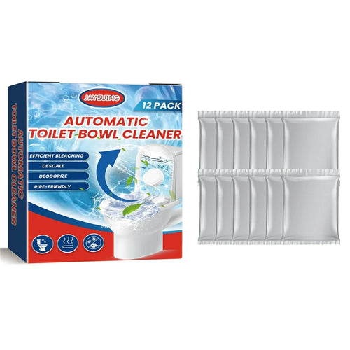 JAYSUING JA082302211 12Pcs Toilet Bowl Cleaning Tablets Stain Remover Deodorizer for Home Hotel - 1