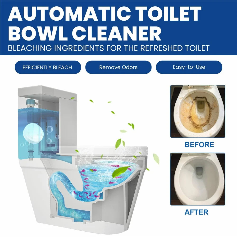 JAYSUING JA082302211 12Pcs Toilet Bowl Cleaning Tablets Stain Remover Deodorizer for Home Hotel - 5