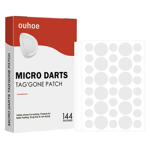 OUHOE 144Pcs Acne Patches Non Irritating Skin Blemish Treatment Pimple Sticker, OUA03-A039-144-WH1 - 1