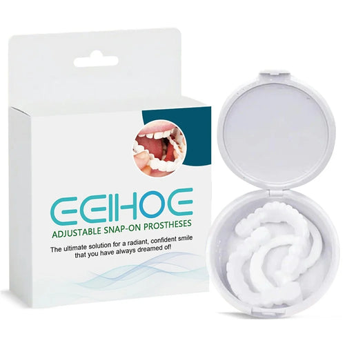 EELHOE Adjustable Snap On Veneers Dental Gap Filler Orthodontic Correction Denture Kit, EEA07-A016-1-WH1 - 1