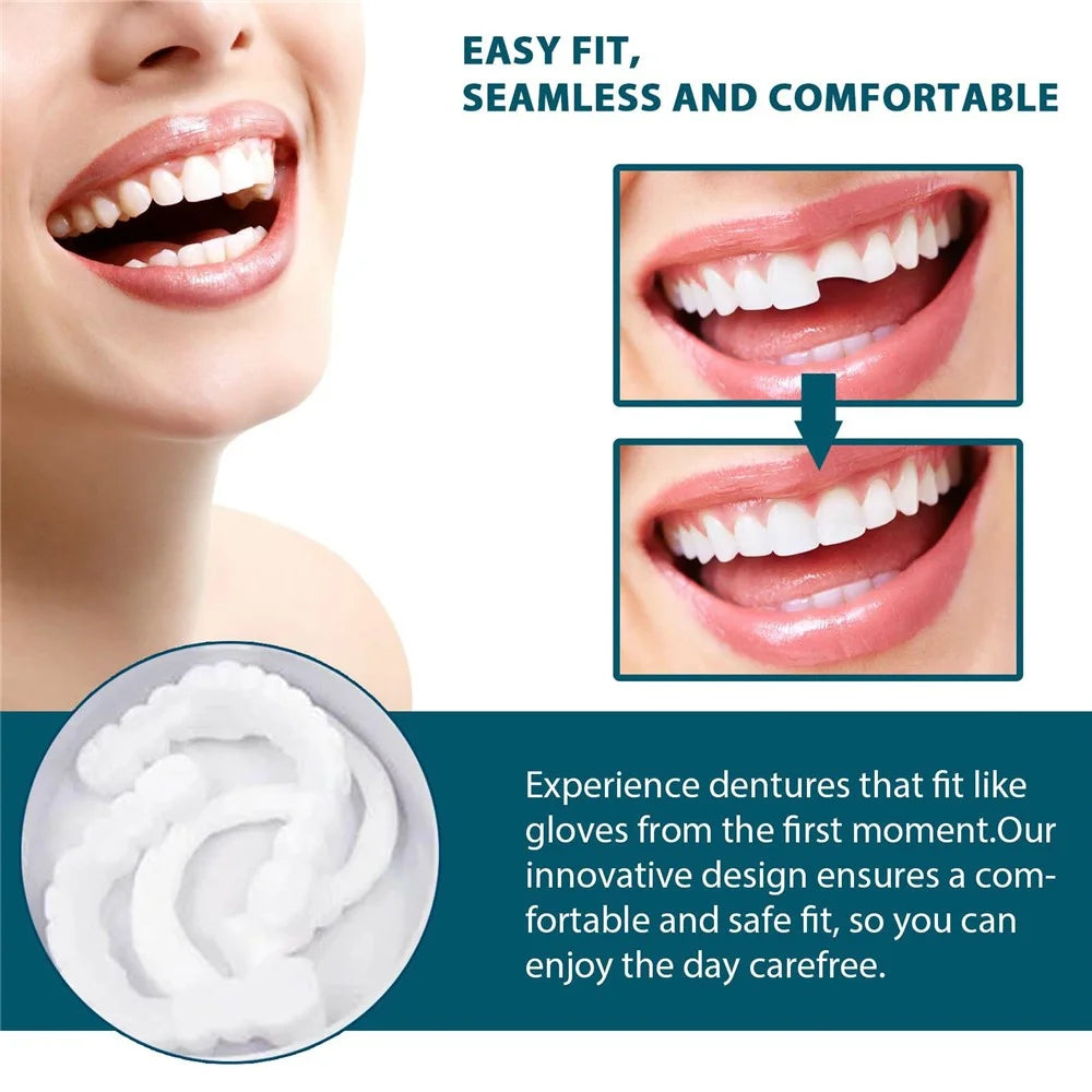 EELHOE Adjustable Snap On Veneers Dental Gap Filler Orthodontic Correction Denture Kit, EEA07-A016-1-WH1 - 5